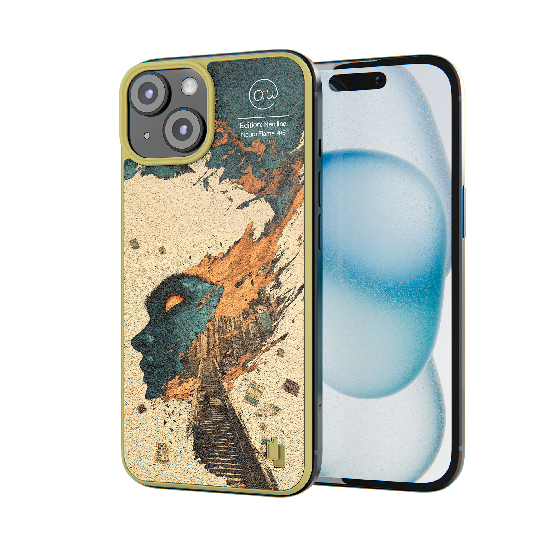 Motiv Neuro Flame Produktbild iPhone 15