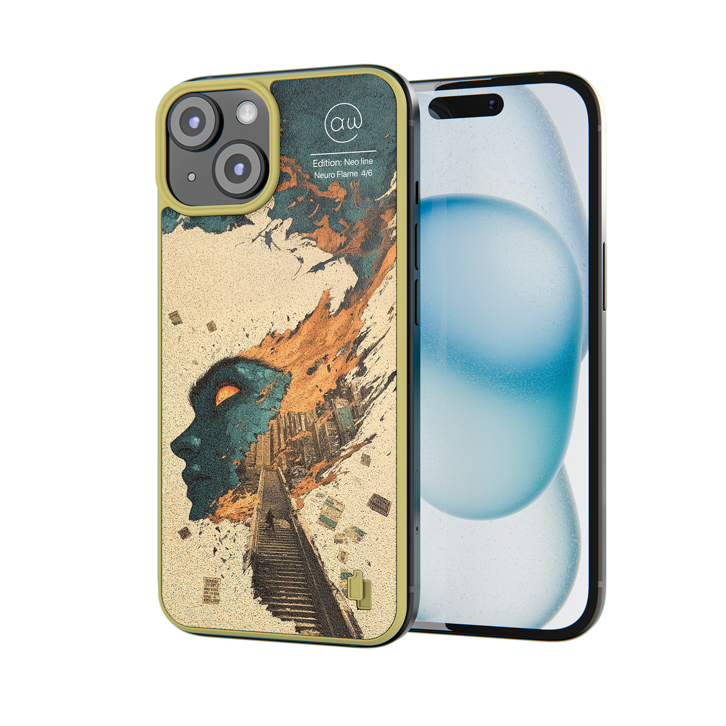 Motiv Neuro Flame Produktbild iPhone 15