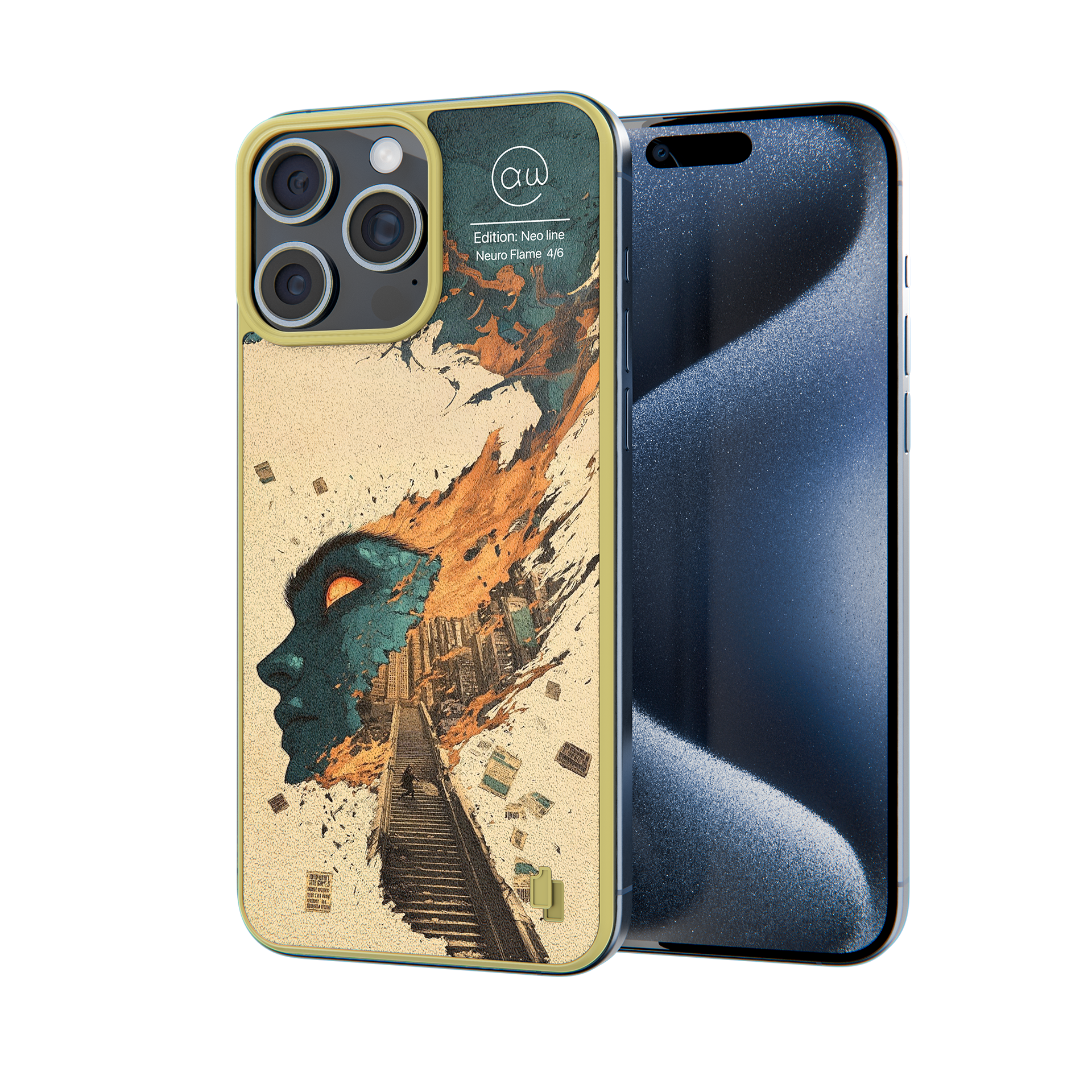 Motiv Neuro Flame Produktbild iPhone 16 Pro